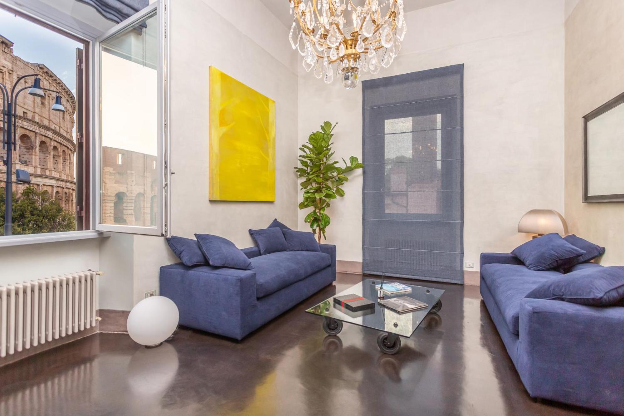 רומא Iconic Apartment With Unique Colosseum View מראה חיצוני תמונה